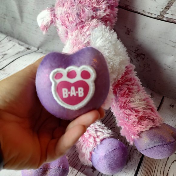 Build a Bear Twinkle Deer Pink Reindeer Stuffed Animal Plush Sparkle BABW 15" - Picture 5 of 9